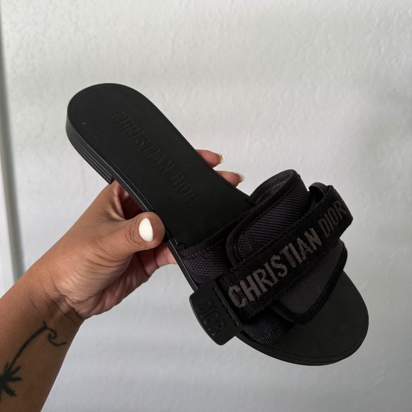 Christian Dior black sandals - Picture 1 of 4